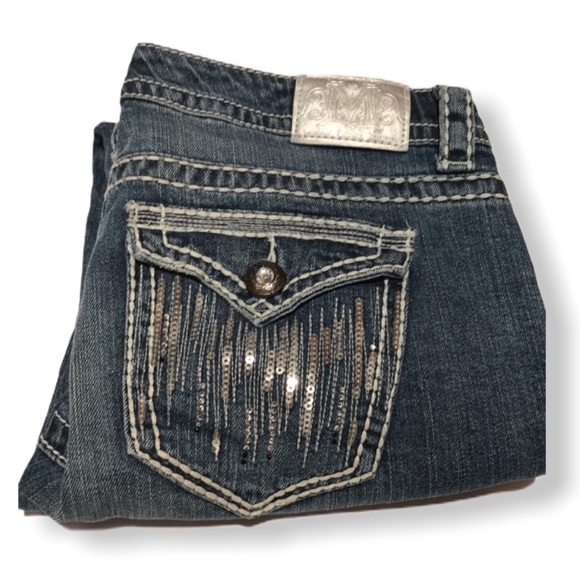 Maurices Denim - Maurices bling jeans capris 7/8 reg crops sequins